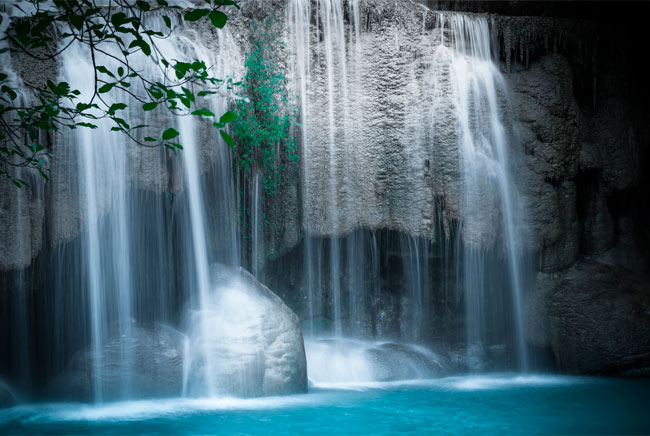 Papel pintado o fotomurales cascadas erawan tailandia